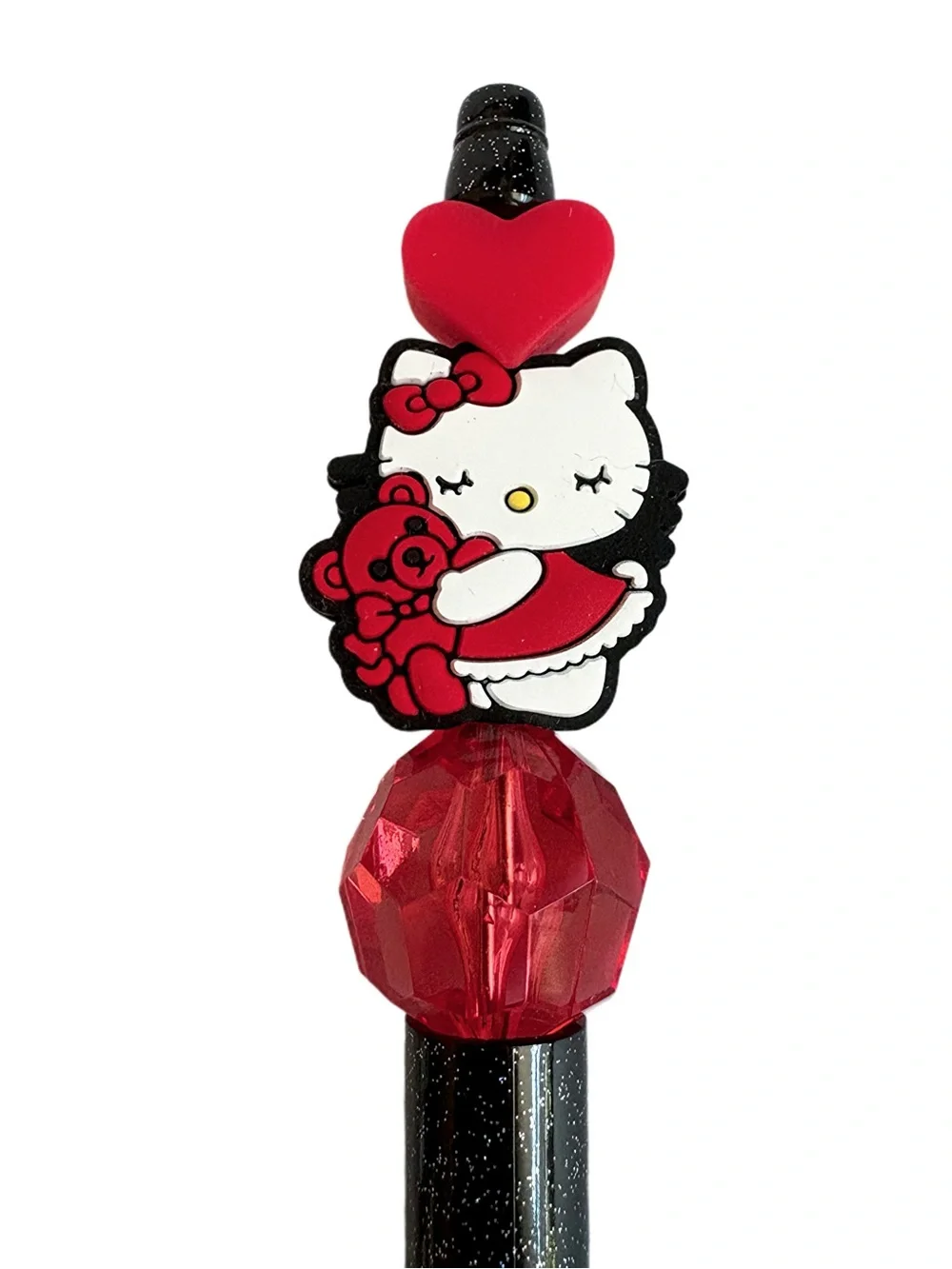 Hello Kitty Red Custom Beaded Pen